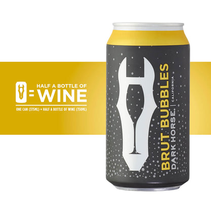 Dark Horse Sparkling Brut Wine 375 Ml Can/half Bottle