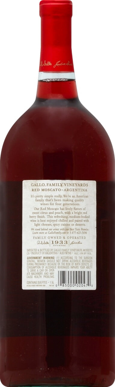 Gallo Family Vineyards Red Moscato Wine