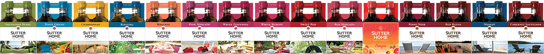 Sutter Home Pink Moscato Wine 187 Ml 4-pack