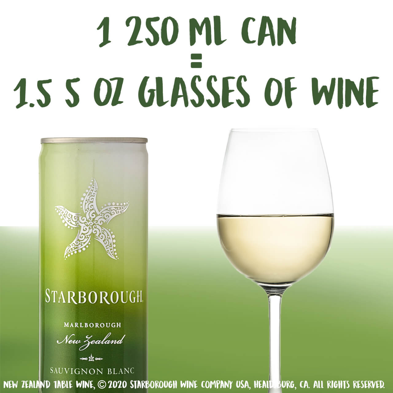 Starborough Sauvignon Blanc White Wine - 2 Pack 250 Ml Can Wine