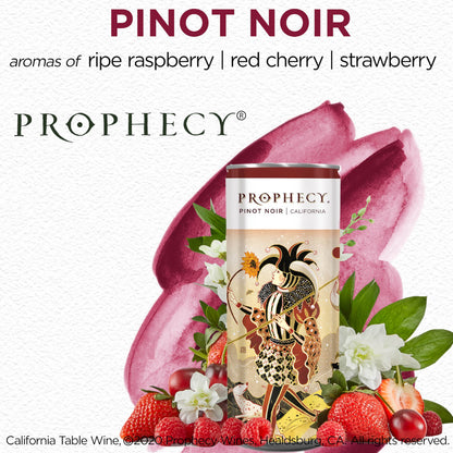 Prophecy Pinot Noir Red Wine 2 Pack Of 250ml Cans