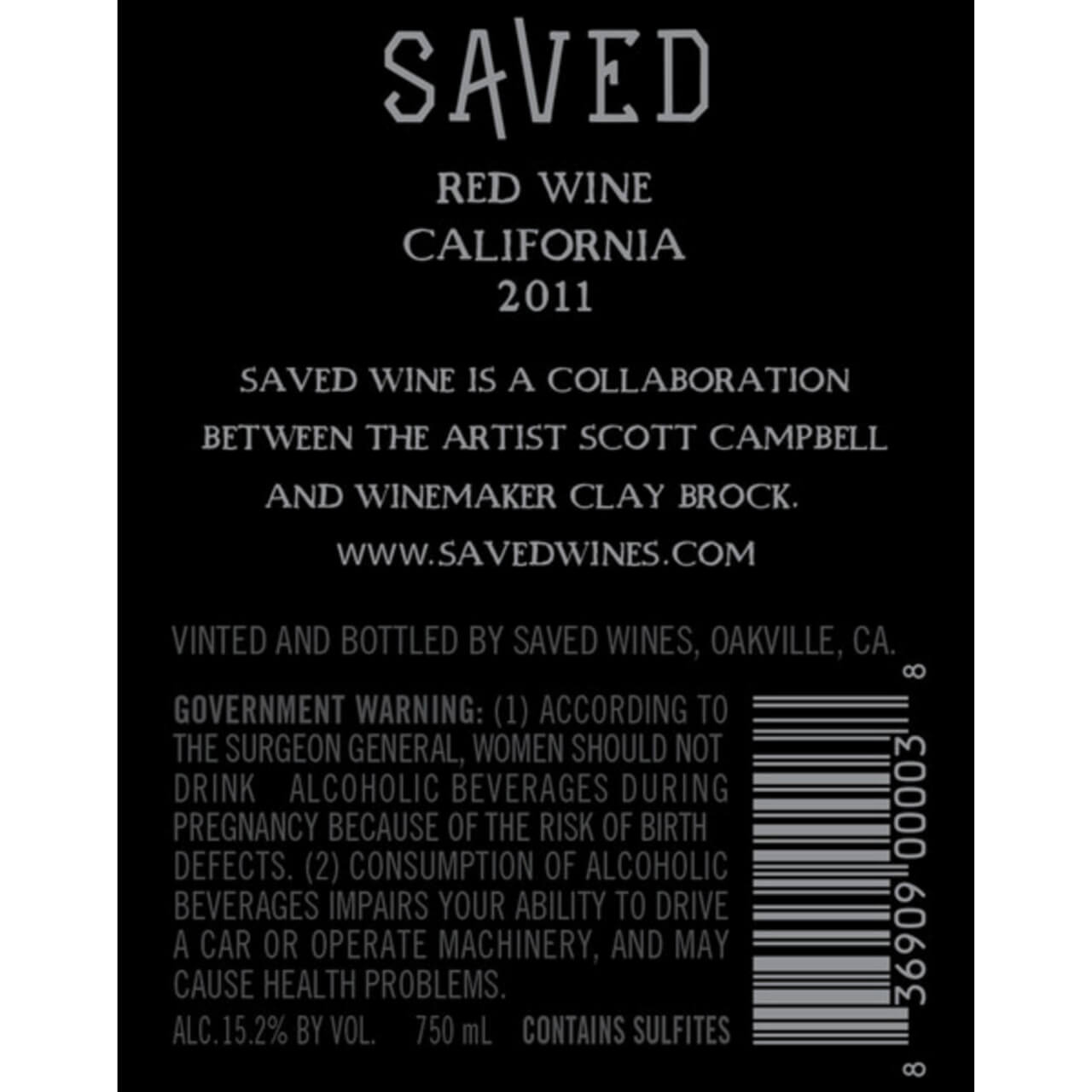 Saved Red Wine