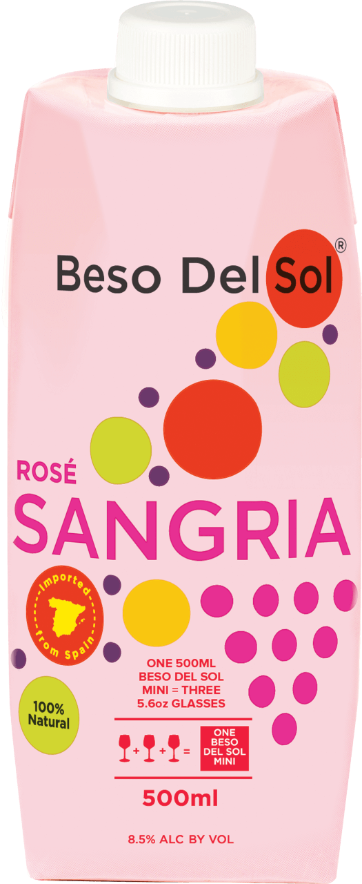 Beso Del Sol® Rosé Sangria Pink Wine - 500ml