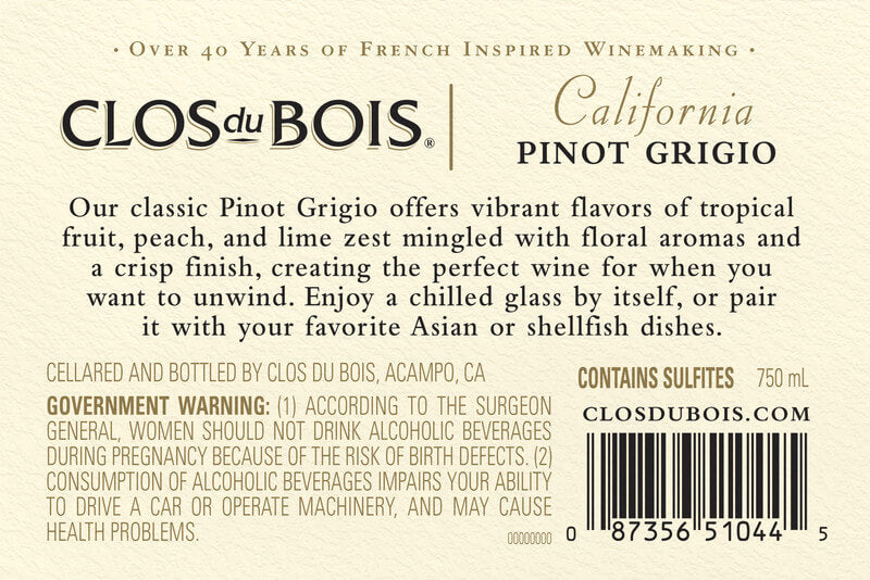 Clos Du Bois Pinot Grigio