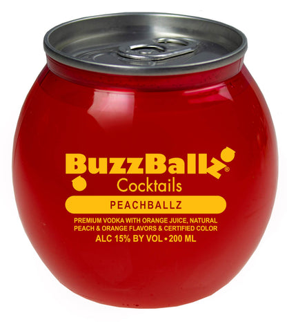 Buzzballz Peachballz Mixed Drink Cocktail