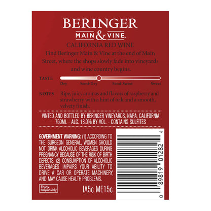 Beringer Main & Vine Red Crush 750ml