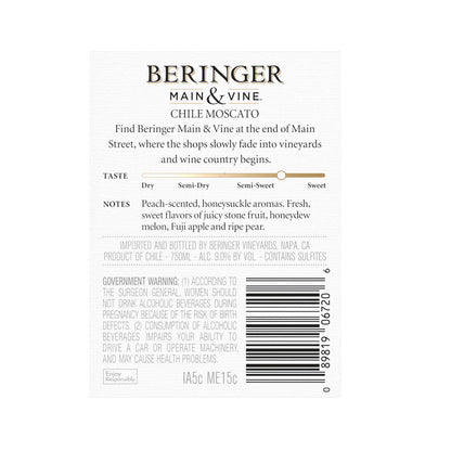 Beringer Man & Vine White Moscato 750ml