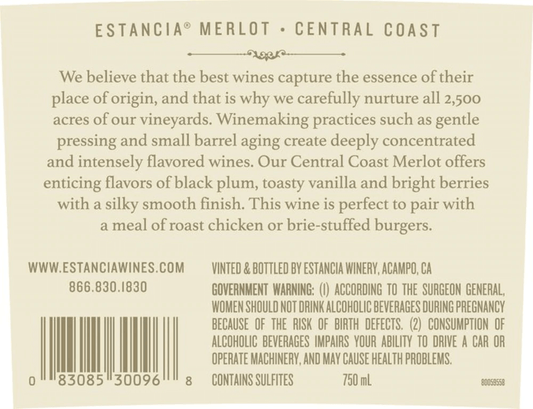 Estancia Merlot