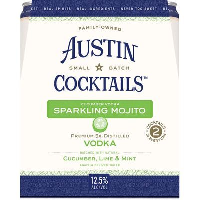 Austin Cocktails Sparkling Cucumber Mojito 4 X 8.4oz Cans