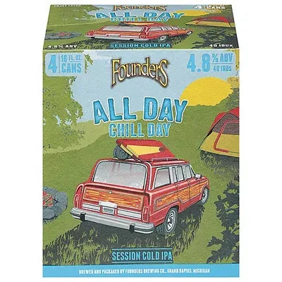 Founders All Day Chill Day Ipa 4 Pk