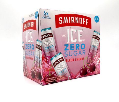 Smirnoff Ice Zero Sugar Black Cherry 6 Pk Can