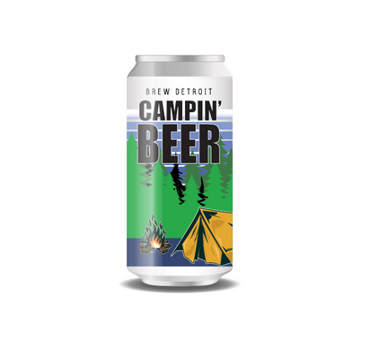 Brew Detroit Campin Beer 4-pack Can