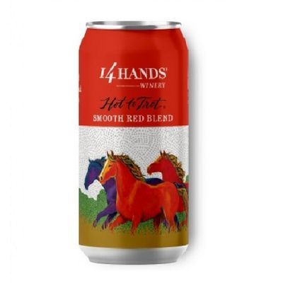 14 Hands Hot To Trot Red Blend Wine 375 Ml Can