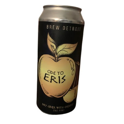 Brew Detroit Ode To Eris Hard Dry Cider With Cherries 4-pack