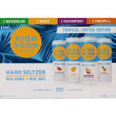 High Noon Sun Sips Hard Seltzer Variety Pack Tropical Edition