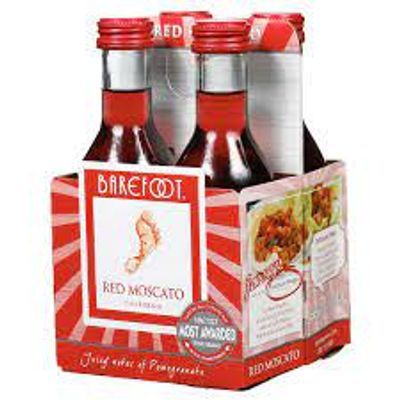 Barefoot Red Moscato 4pack