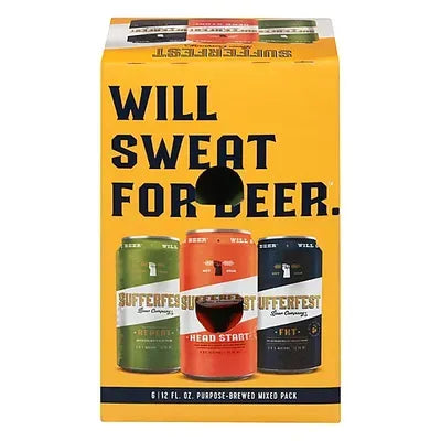 Sufferfest Will Sweat For Beer Variety Non-alcoholic 6-pack