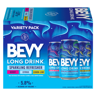 Bevy Long Drink Sparkling Refresher Variety Pk