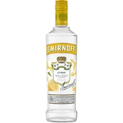 Smirnoff Citrus 70 Proof (vodka Infused With Natural Flavors) - 750 Ml Bottle