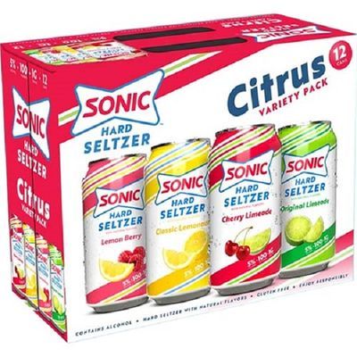 Sonic Citrus Seltzer Variety Pk