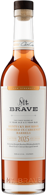 Mt. Brave Kentucky Bourbon Finished in Cabernet Barrels 2025 Release