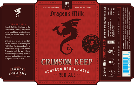 Dragons Milk Crimson Keep Bourbon Barrel Aged Red Ale Single Can