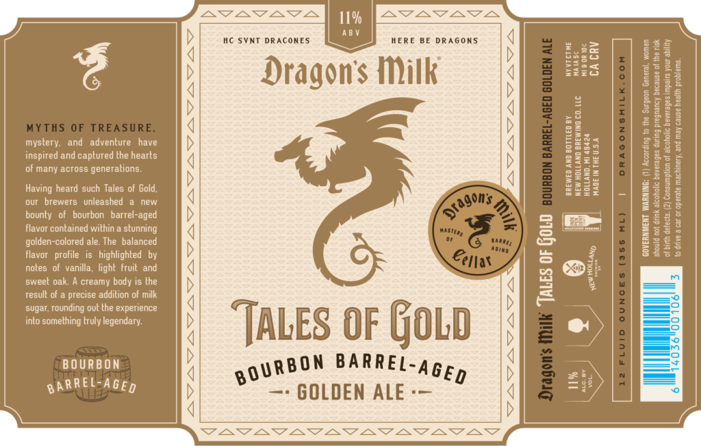 Dragons Milk Tales of Gold Bourbon Barrel Aged Golden Ale Single Can
