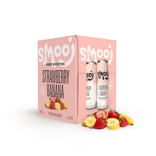 Smooj Strawberry Banana Hard Seltzer