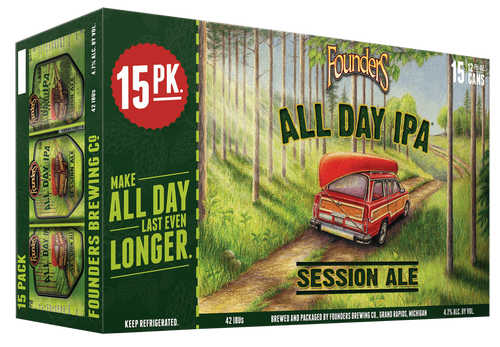 Founders All Day IPA Session Ale, 15 pack