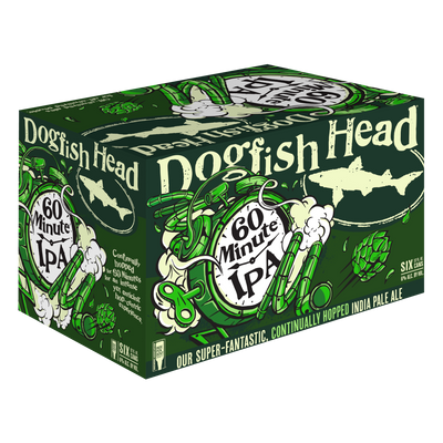 Dogfish Head Beer 60 Minute IPA 6 PK 12 OZ Cans