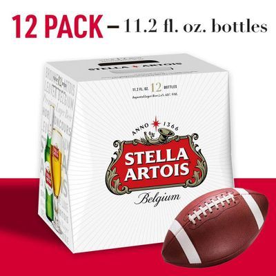 Stella Artois Lager, 12 Pack Beer, 11.2 FL OZ Bottles, 5% ABV