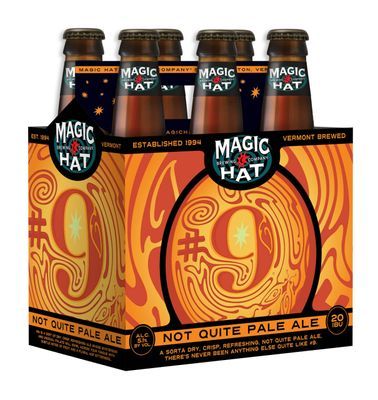 Magic Hat Brewing Company Not Quite Pale Ale #9, 6 pack