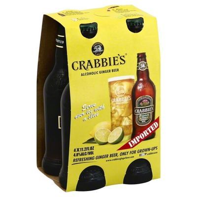 Crabbie Ginger Adult Soda, 4 pack