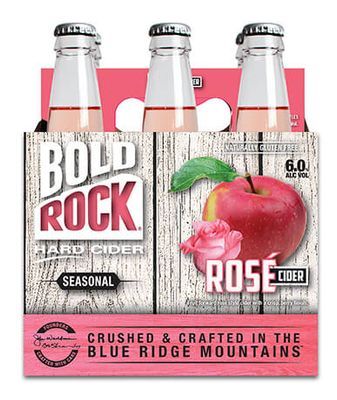 Bold Rock Seasonal Rose Cider, 6 pack