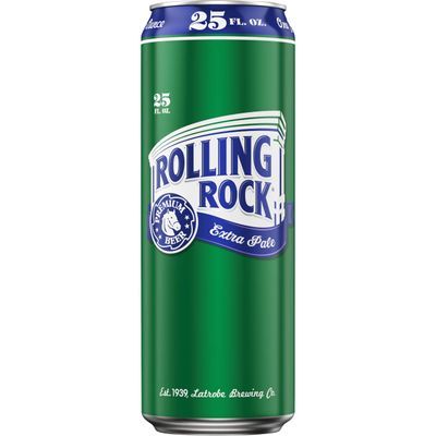 Rolling Rock Extra Pale Beer, 25 fl. oz. Can, 4.4% ABV