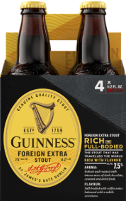 Guinness Foreign Extra Stout, 4 pack