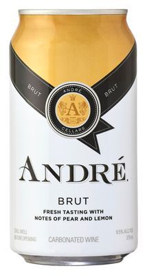 Andre Brut Champagne Sparkling Wine Single Serve 375ml Can