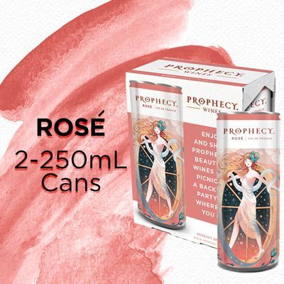 Prophecy Rose Wine 2 Pack Of 250ml Cans