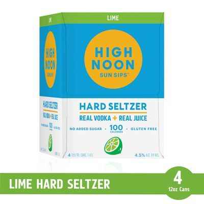 High Noon Sun Sips Lime 4pack