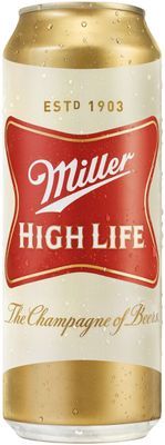 Miller High Life American Lager Beer, Beer, 24 FL OZ Can, 4.6% ABV