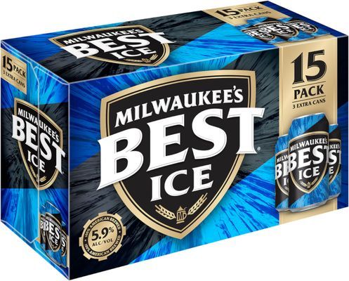 Milwaukee's Best Ice Beer, American Lager, 15 Pack Beer, 12 fl. oz. Cans, 5.9% ABV