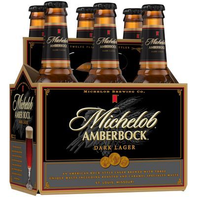 Michelob AmberBock Dark Lager, 6 Pack 12 fl. oz. Bottles, 5.2% ABV