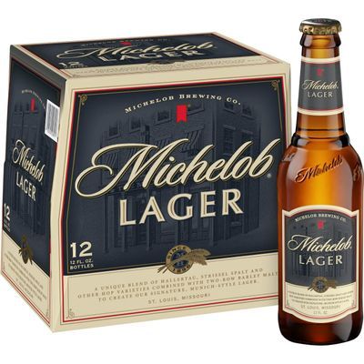 Michelob Lager, 12 Pack 12 fl. oz. Bottles, 5% ABV