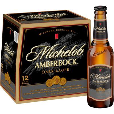 Michelob Amber Bock Dark Lager, 12 Pack 12 fl. oz. Bottles, 5.2% ABV