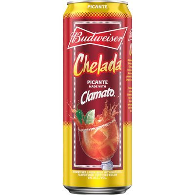 Budweiser Chelada Picante Beer, 25 fl. oz. Can, 5% ABV