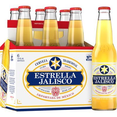 Estrella Jalisco Beer, 6 Pack 12 fl. oz. Bottles, 4.5% ABV