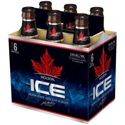 Molson Ice Beer, 6 Pack, 12 fl. oz. Bottles, 5.6% ABV