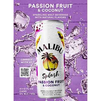 Malibu Beer Malibu Splash Passion 4pk