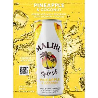 Malibu Beer Malibu Splash Pineapple 4pk