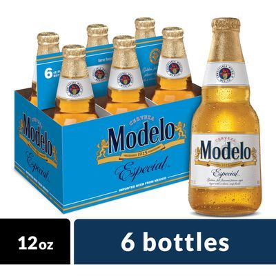 Modelo Especial Mexican Lager Beer, 6 pk 12 fl oz Bottles, 4.4% ABV